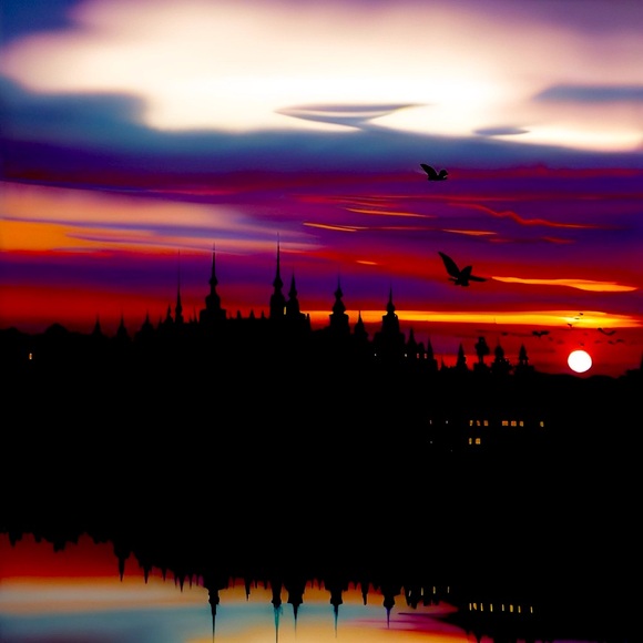 SET OF 8 Original Art Prints Designed from My Own Photography, Signed and Dated - Picture 4 of 8